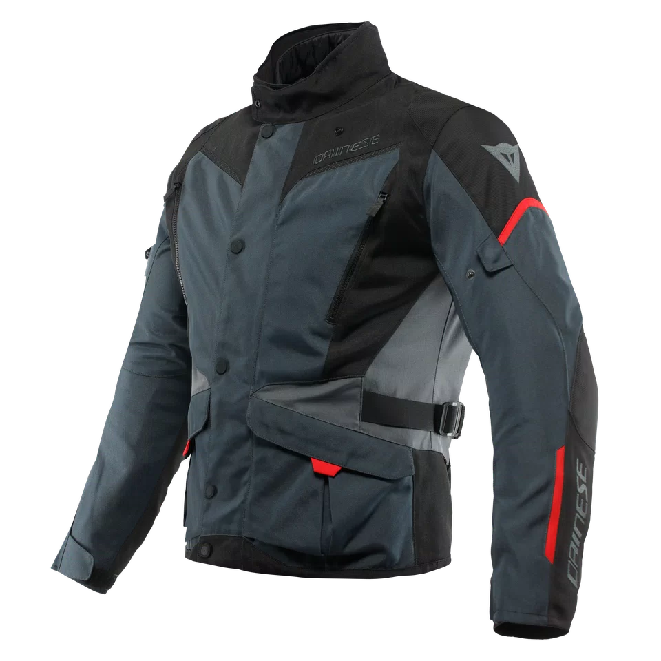 TEMPEST 3 D DRY JACKET EBONY BLACK LAVA RED Dainese