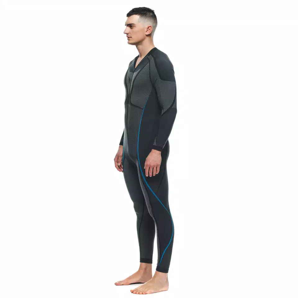 MEN'S MOTORCYCLE TECHNICAL UNDERSUIT - BLACK/BLUE - 4