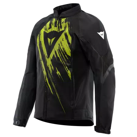 HEROSPHERE AIR - MEN SUMMER MOTORCYCLE JACKET - BLACK/FLUO YELLOW TARMAC - 1