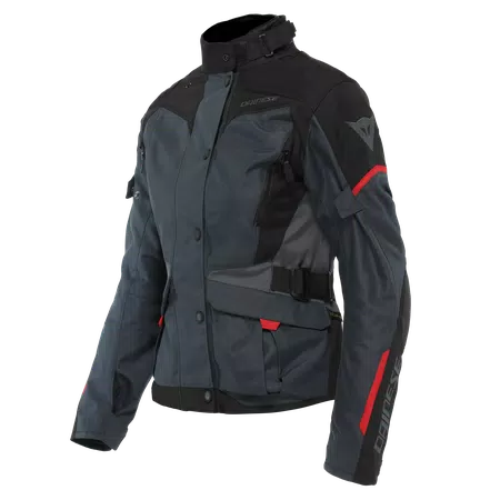 TEMPEST 3 D-DRY®- WOMEN'S WATERPROOF MOTORCYCLE JACKET - EBONY/BLACK/LAVA-RED - 1