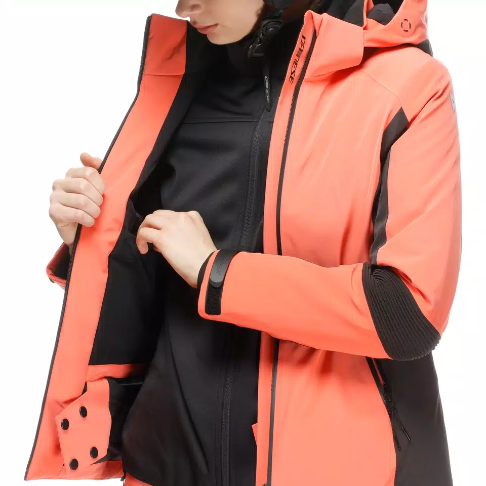SPEED DEMON LAB DOMEAIR™ PRO - WOMEN’S SKI JACKET - CORAL/STRETCH LIMO - 9