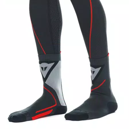 MOTORCYCLE THERMAL SOCKS - MID - BLACK/RED - 3