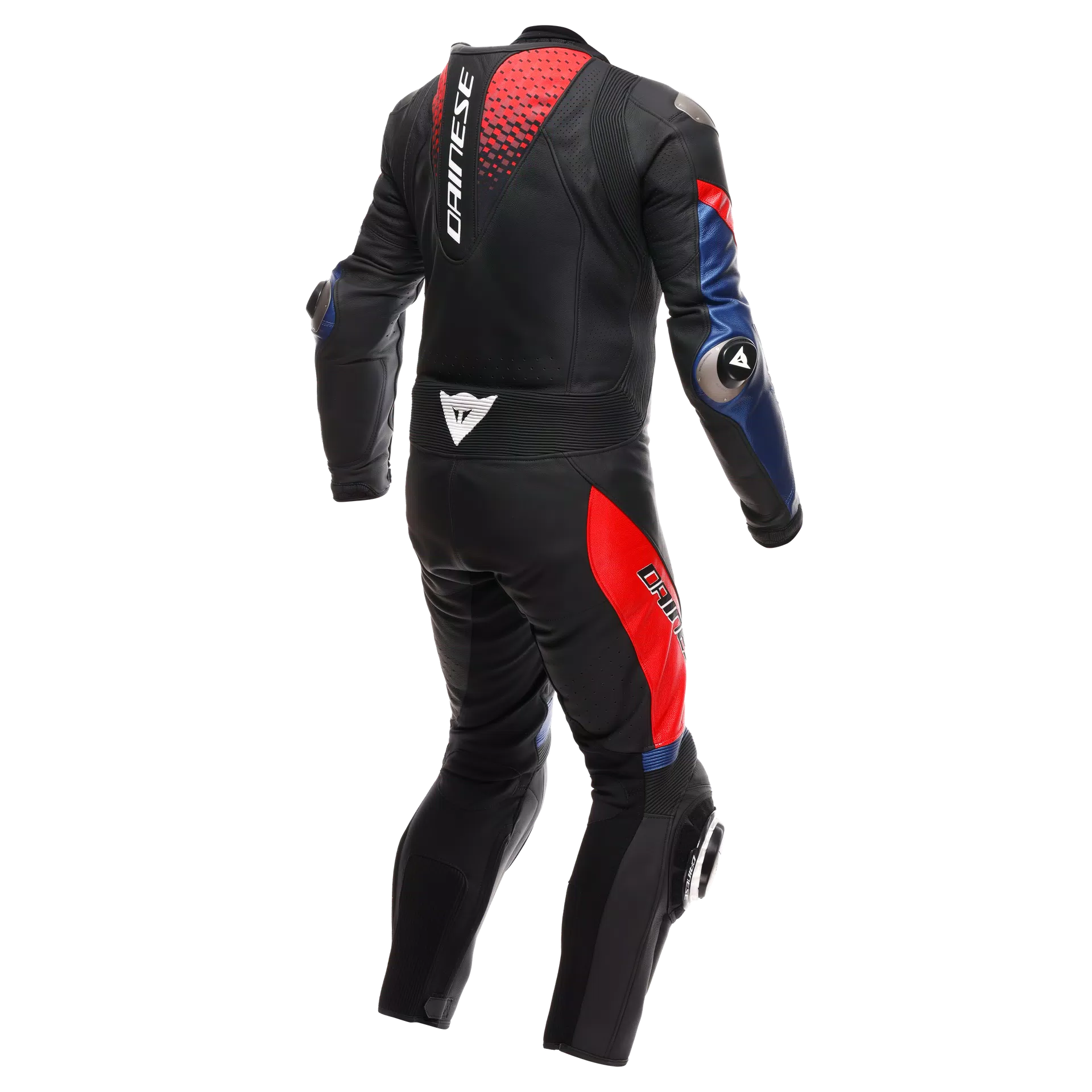 LAGUNA SECA 6 - PERFORATED ONE-PIECE LEATHER RACING SUIT | BLACK