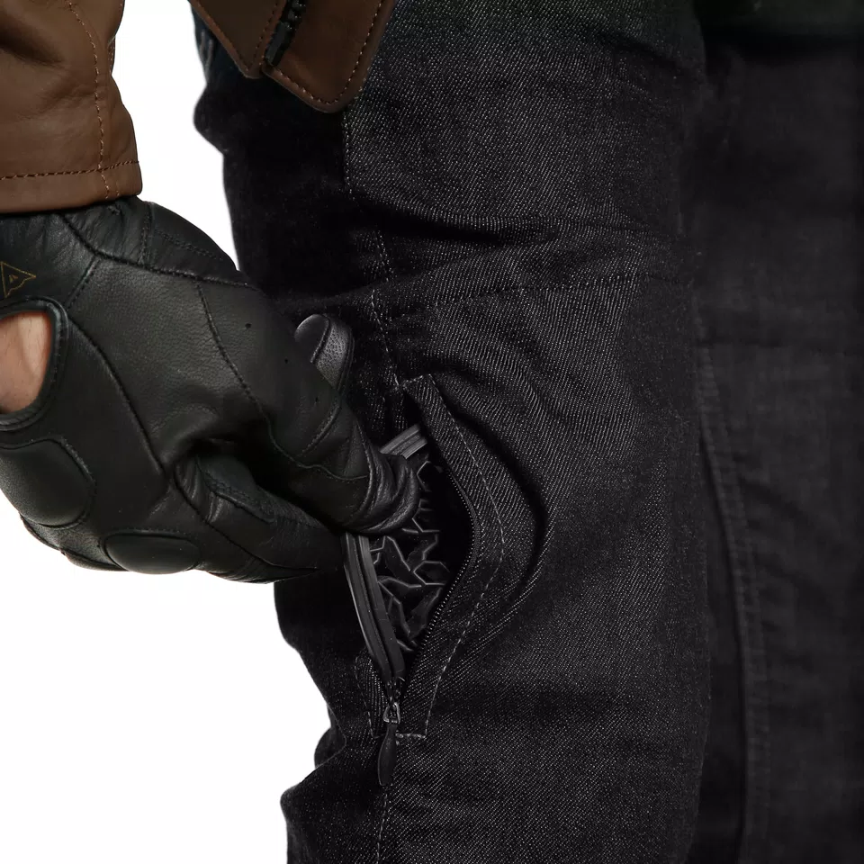 DENIM SLIM - MEN'S MOTORCYCLE JEANS - BLACK - 6