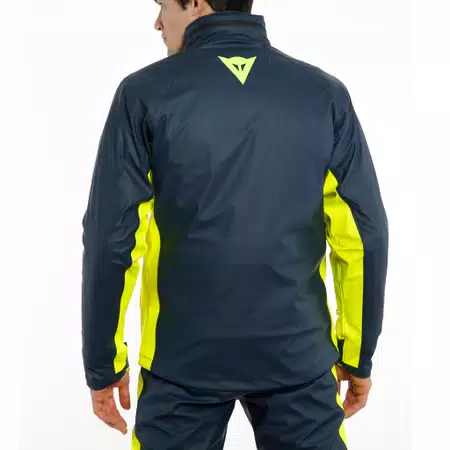 STORM 2 - UNISEX MOTORCYCLE RAIN JACKET - BLACK-IRIS/FLUO-YELLOW - 6