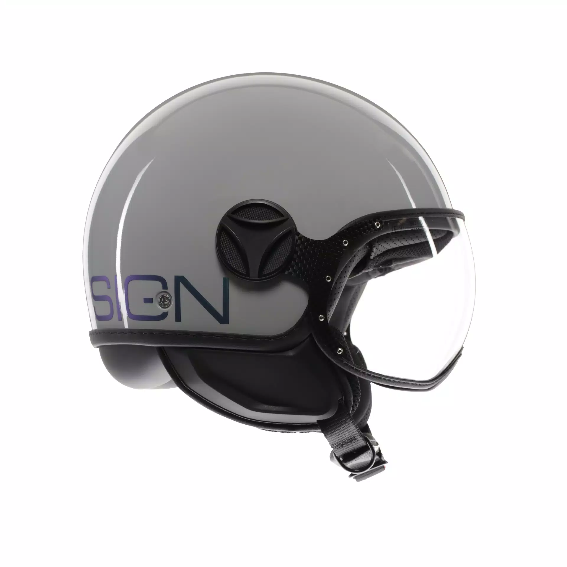 MOMODESIGN FGTR CLASSIC FLIP BLAU / FUCHSIA - JET-HELM MIT VISIER E2206