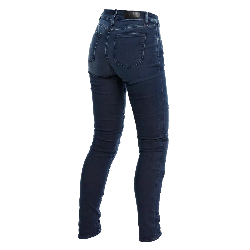 DENIM BRUSHED SKINNY - WOMEN'S MOTORCYCLE JEANS - BLUE - 2