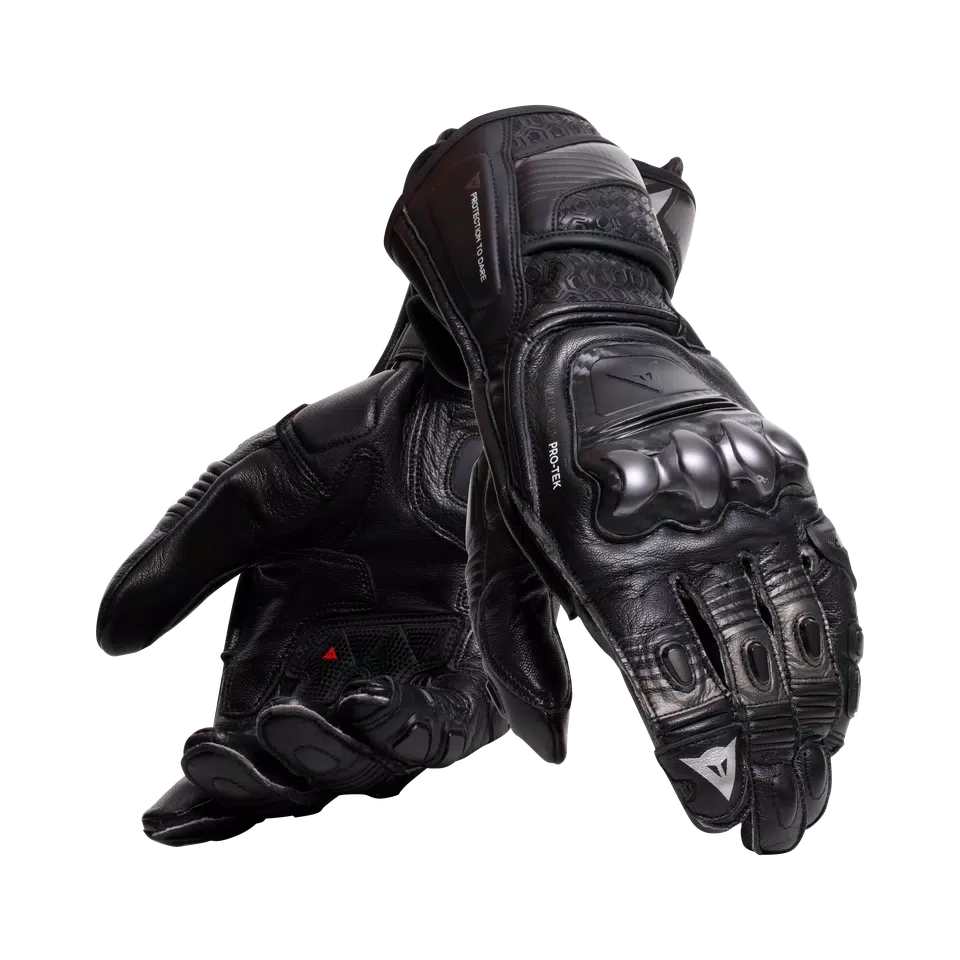 FIERO - GANTS DE MOTO RACING EN CUIR - BLACK/ANTHRACITE - 5