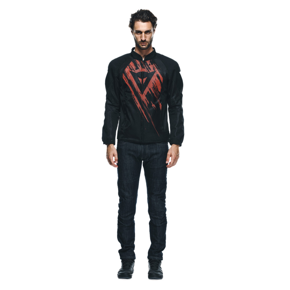 herosphere-air-blouson-moto-estival-homme-black-red-tarmac image number 2