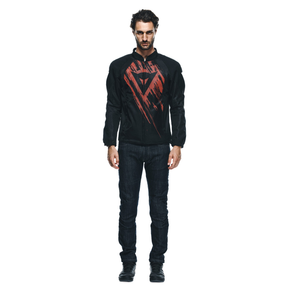 herosphere-air-tex-giacca-moto-in-tessuto-uomo-black-red-tarmac image number 2