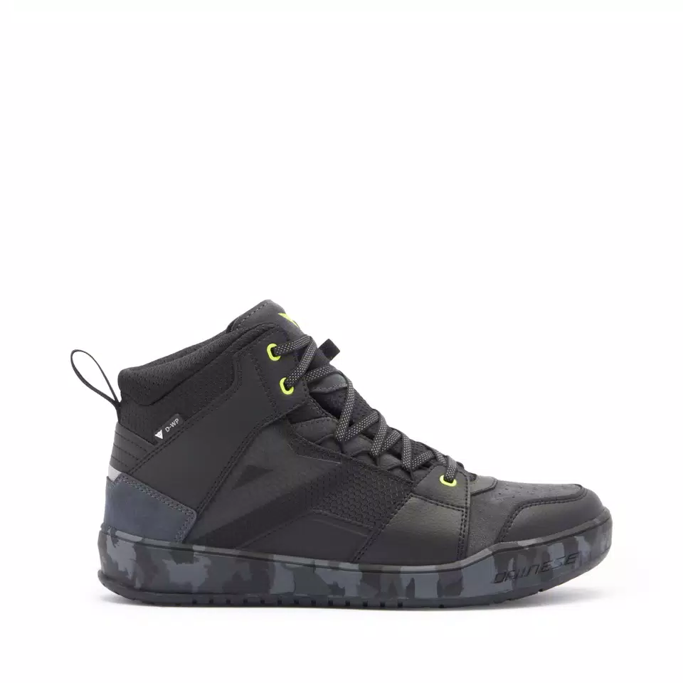 SUBURB D-WP - MEN'S WATERPROOF MOTORCYCLE SHOES - BLACK/CAMO/ACID YELLOW - 2