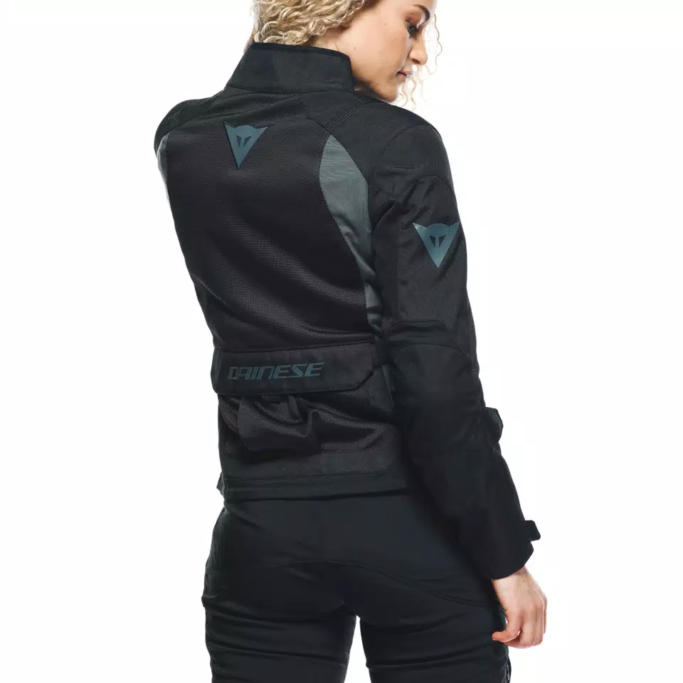 DESERT TEX - WOMEN'S TOURING SUMMER MOTORCYCLE JACKET IN FABRIC - BLACK/BLACK/EBONY - 10