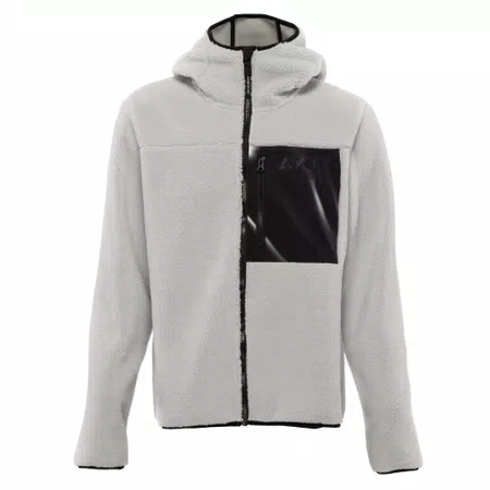 TEDDY - JACKET WITH HOOD AND FULL ZIPPER  - LIGHTGREY - 1