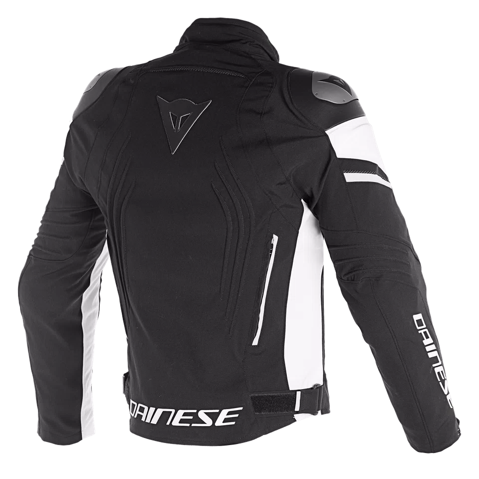 RACING 3 D DRY JACKET BLACK BLACK WHITE Dainese