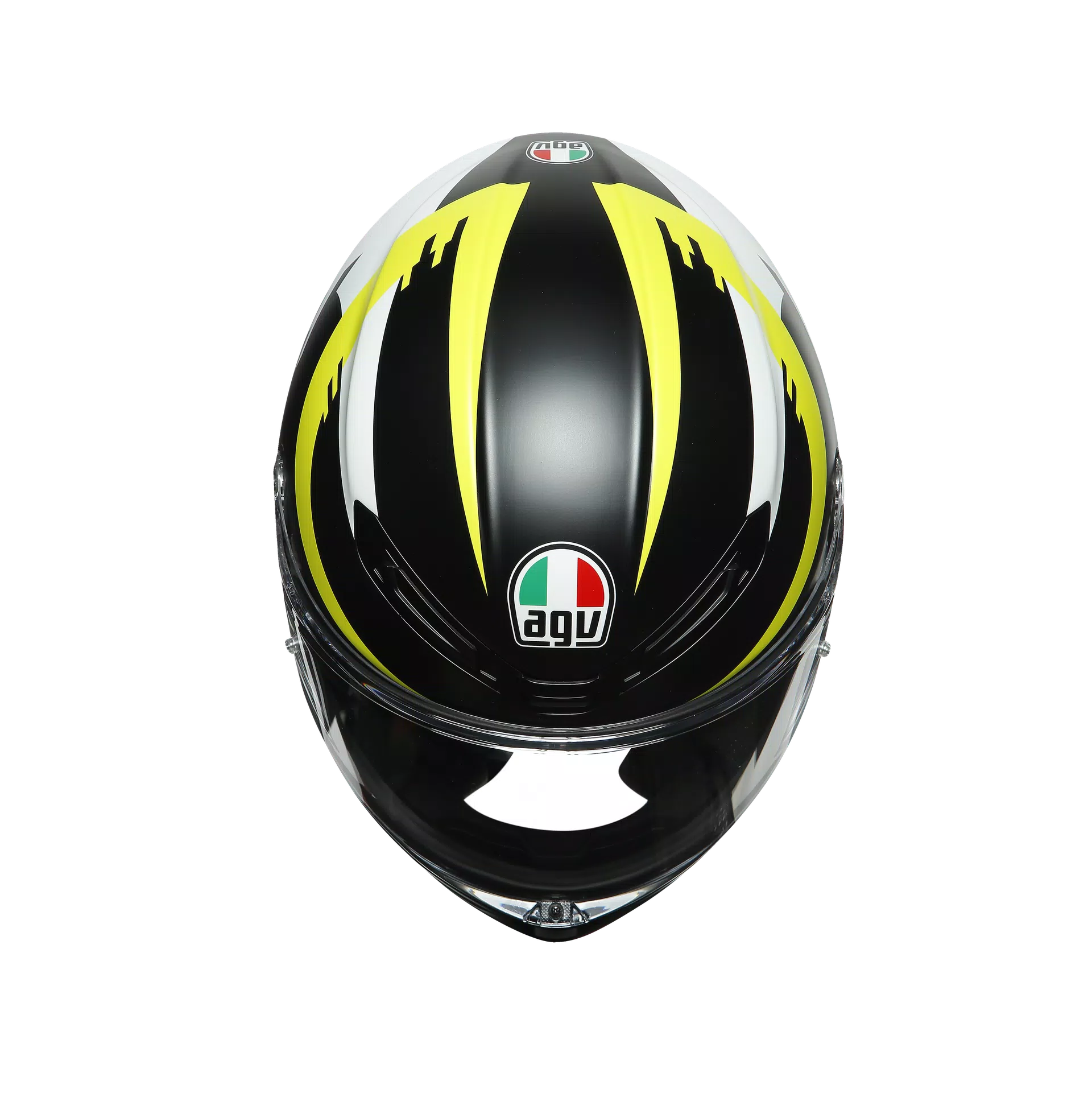 K6 E2205 TOP - RAPID 46 MATT BLACK/WH/YELLOW