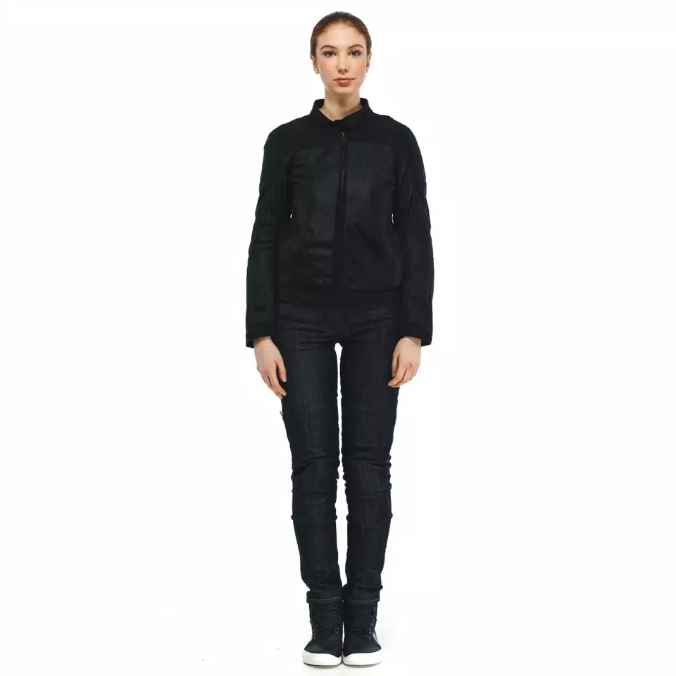 SEVILLA AIR TEX - WOMEN'S SUMMER MOTORCYCLE JACKET IN FABRIC - BLACK/BLACK - 3