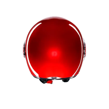 ETERES MONO CORSA RED - MOTORBIKE OPEN FACE HELMET E2206 -  - 5