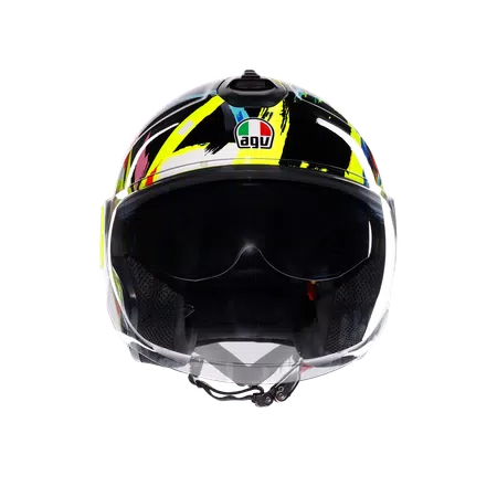 ETERES ROSSI WINTER TEST 2019 - MOTORBIKE OPEN FACE HELMET E2206 -  - 2