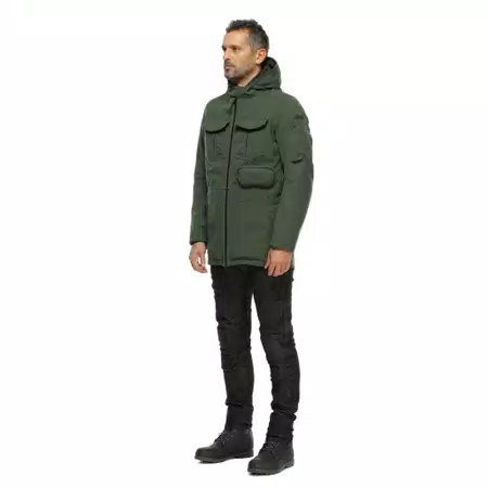 DUOMO ABSØLUTESHELL™ PRO - MEN'S WATERPROOF MOTORCYCLE PARKA - GREEN - 4