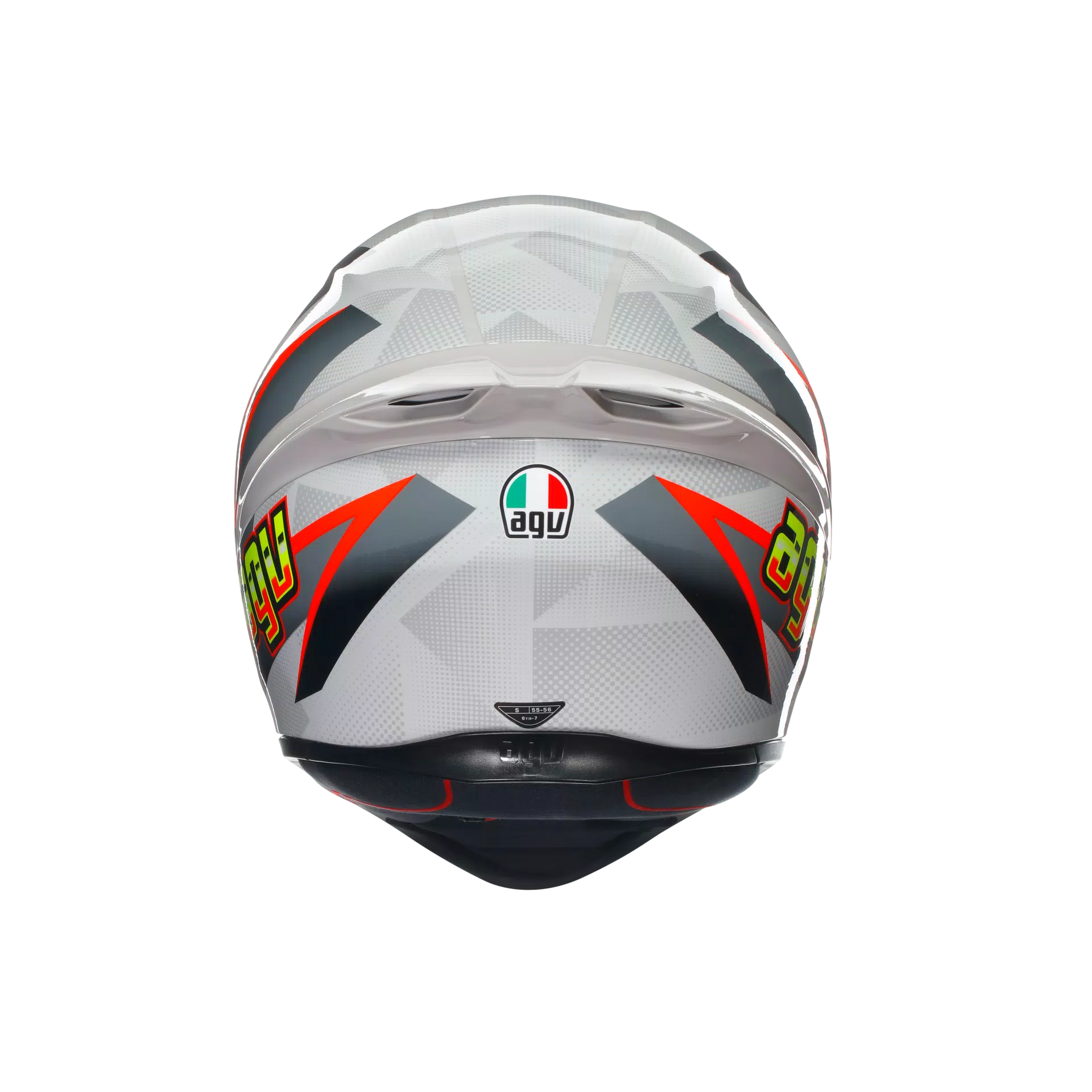 K1 S BLIPPER GREY/RED - CASCO MOTO INTEGRALE E2206