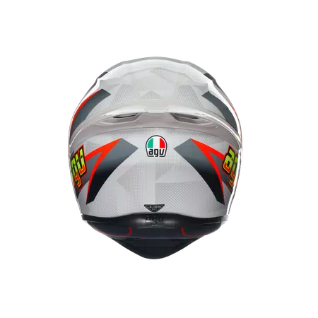 K1 S BLIPPER GREY/RED - MOTORBIKE FULL FACE HELMET E2206 -  - 5