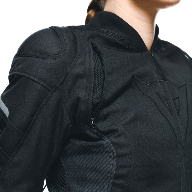 avro-5-tex-giacca-moto-in-tessuto-donna-black-black-black image number 13