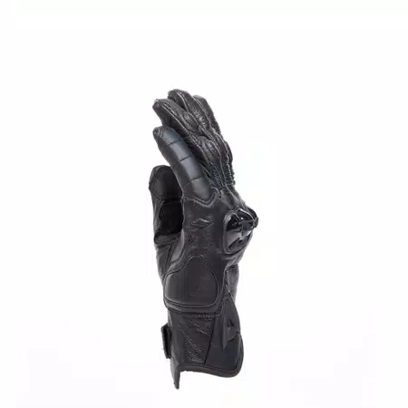 BLACKSHAPE - MEN'S MOTORCYCLE LEATHER GLOVES - BLACK/BLACK - 4