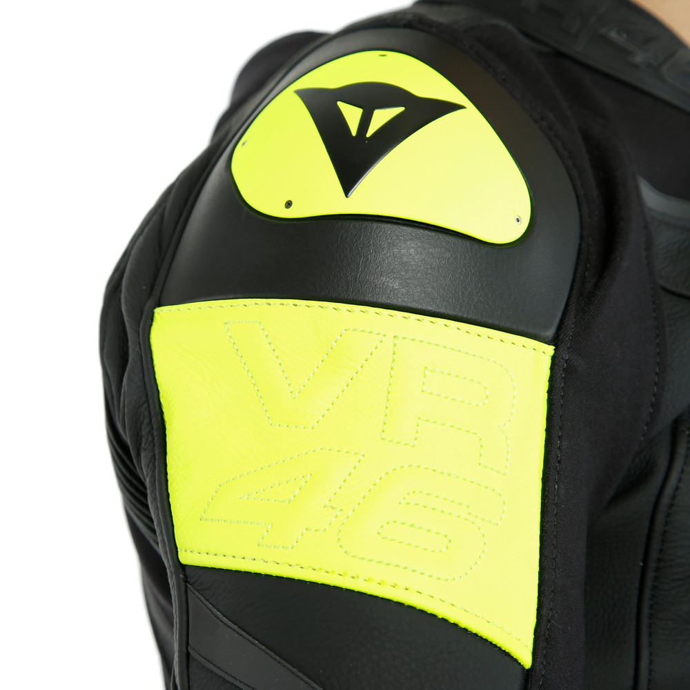 vr46-victory-leather-jacket-black-fluo-yellow image number 7