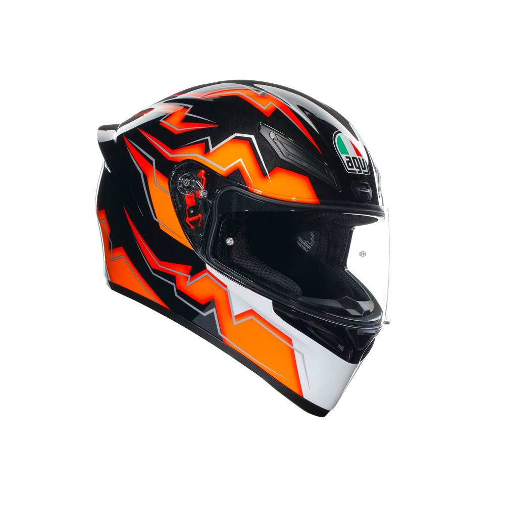 k1-s-kripton-black-orange-motorbike-full-face-helmet-e2206 image number 0