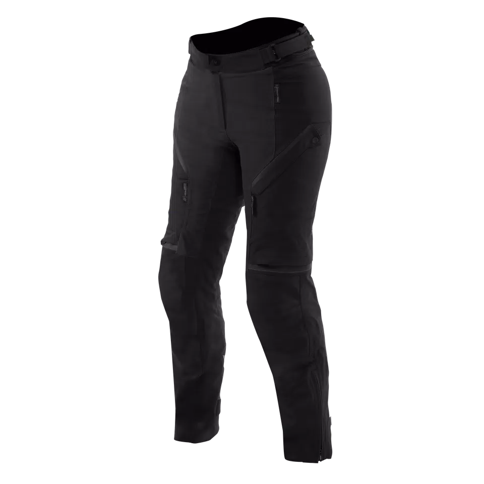 MANGEN ABSØLUTESHELL™ PRO - PANTALON MOTO TOURING FEMME - BLACK/BLACK - 1