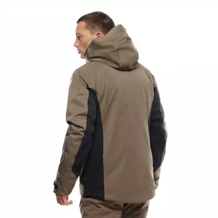 ETRA AEROSENSE-DRY - MEN'S SKI JACKET - BUNGEE BROWN/STRETCH LIMO - 5
