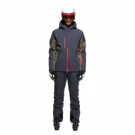 ETRA AEROSENSE-DRY - MEN'S SKI JACKET - BLUE NIGHT/BUNGEE BROWN - 3