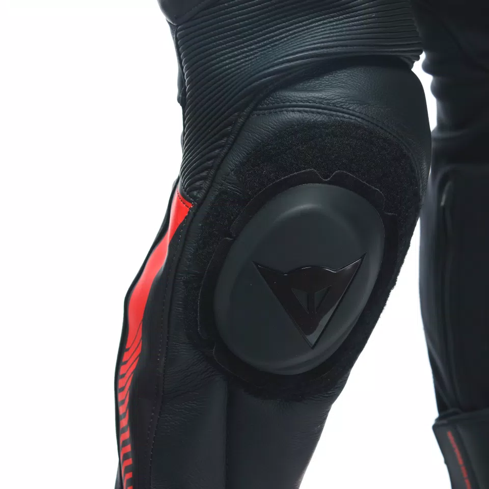LAGUNA SECA 5 MEN S 2 PIECE MOTORCYCLE LEATHER SUIT BLACK ANTHRACITE FLUO RED Dainese