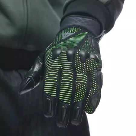 UNRULY ERGO-TEK GLOVES - ANTHRACITE/ACID-GREEN - 5