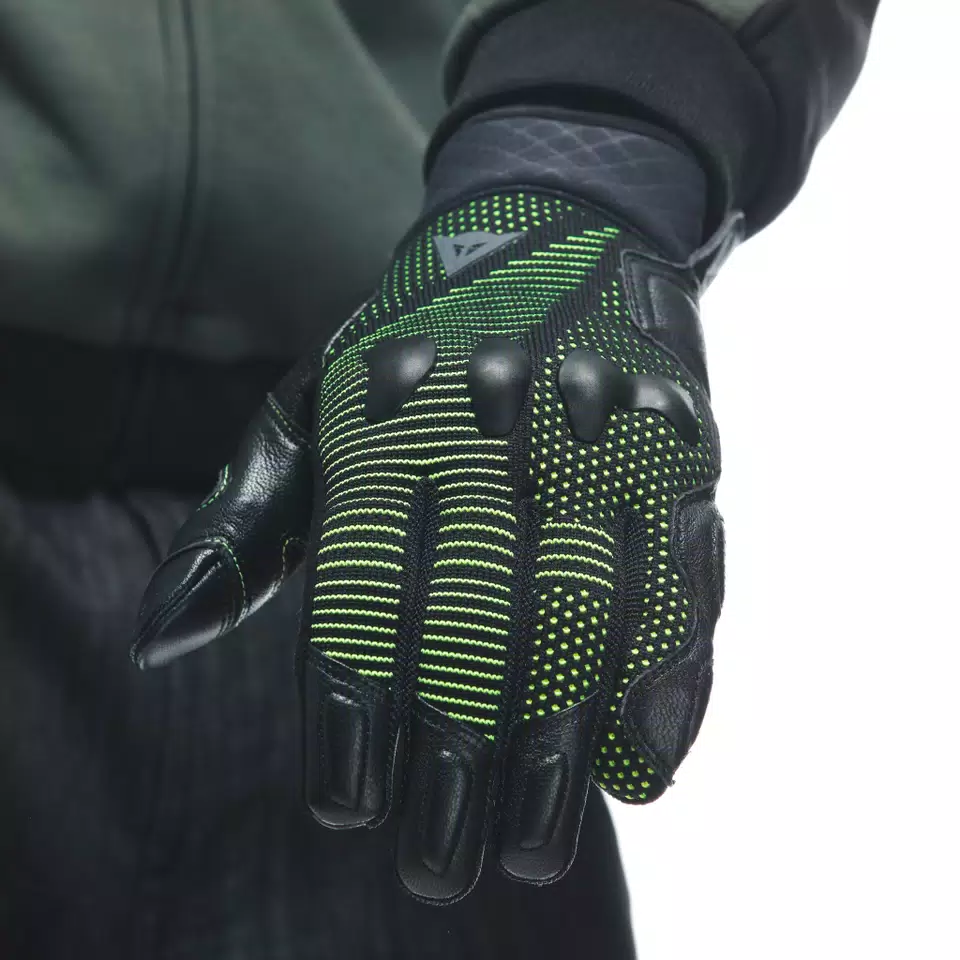 UNRULY ERGO-TEK GLOVES - ANTHRACITE/ACID-GREEN - 5