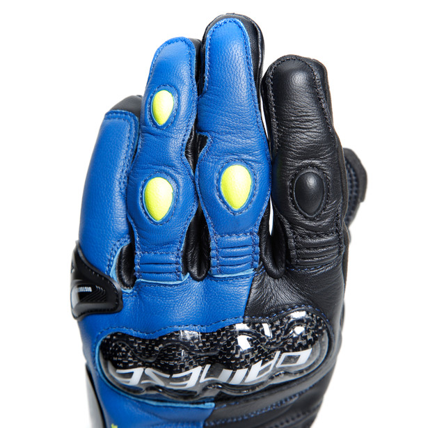 carbon-4-short-gloves-racing-blue-black-fluo-yellow image number 11