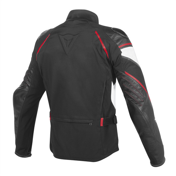 street-master-leather-tex-jacket-black-white-red-lava image number 1