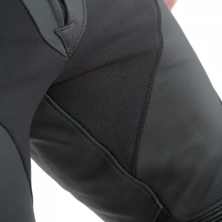 PONY 3 - MEN'S MOTORCYCLE LEATHER PANTS - BLACK-MATT - 4