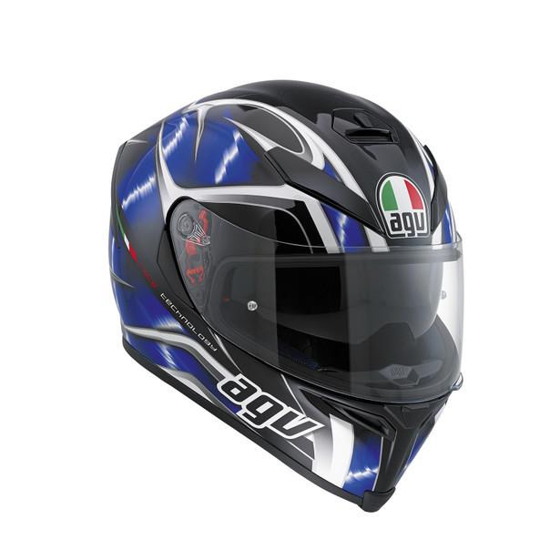 K-5 S E2205 MULTI - HURRICANE BLACK/BLUE/WHITE - Full-face