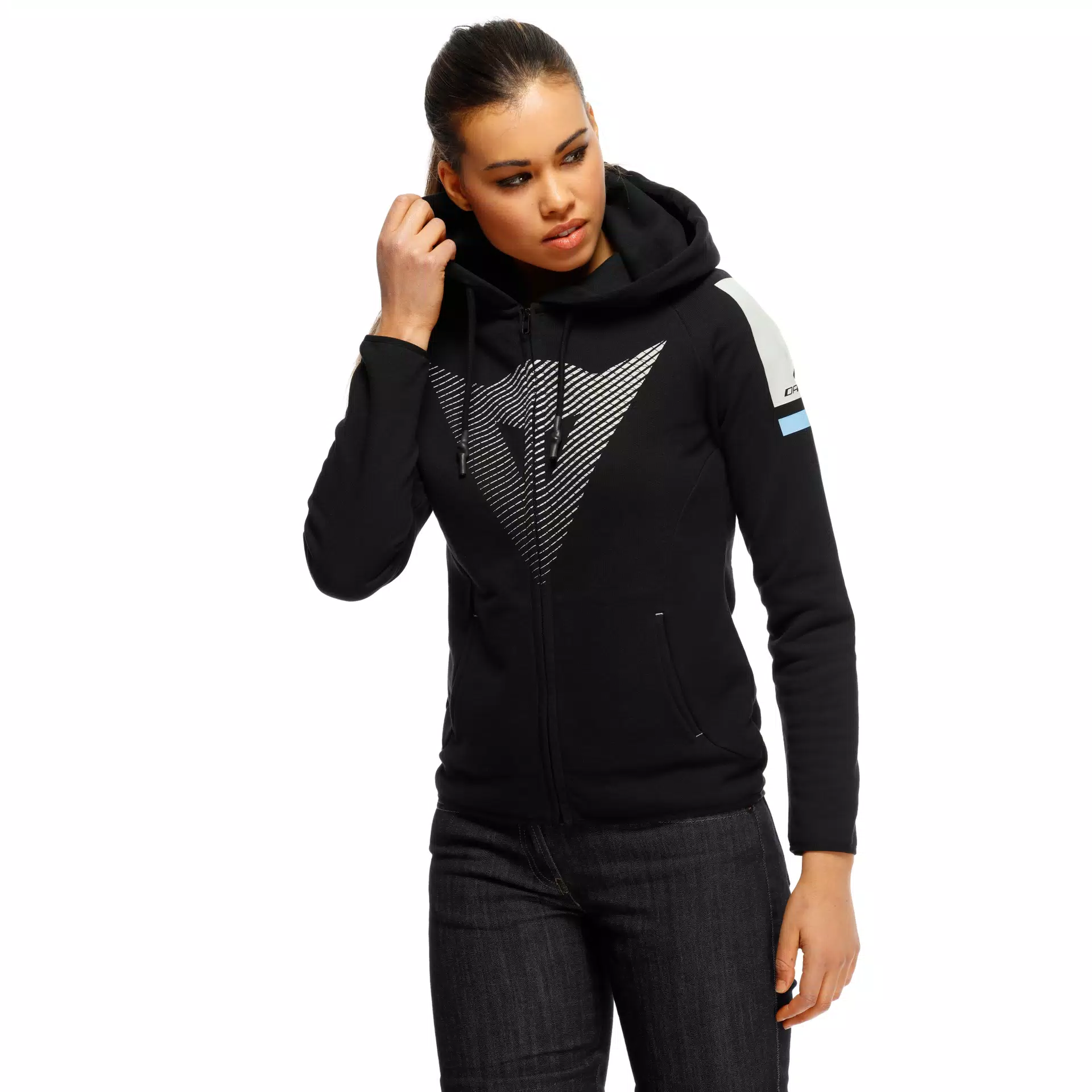 FADE - FELPA CON ZIP E CAPPUCCIO DONNA