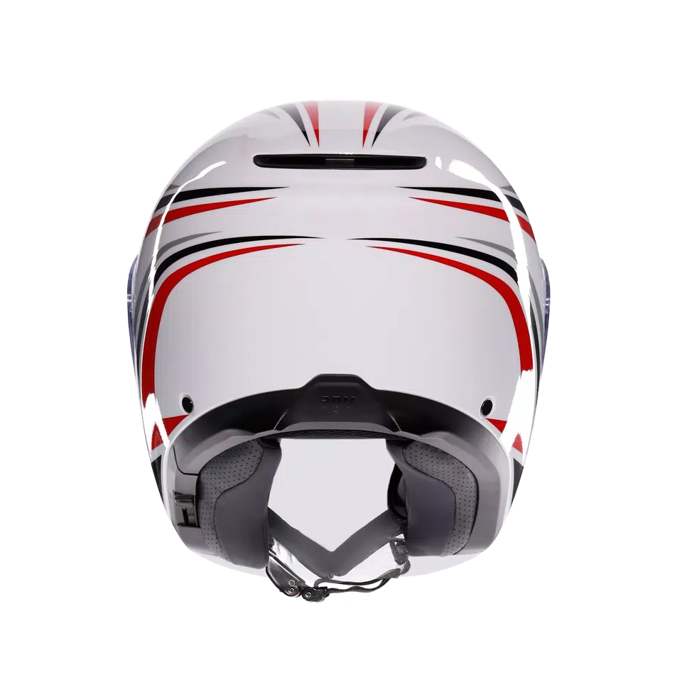 IRIDES TOLOSA BLACK/GREY/RED - MOTORBIKE OPEN FACE HELMET E2206 -  - 5