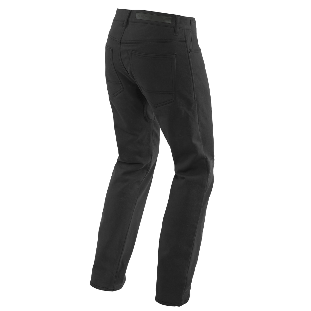 casual-regular-pantaloni-moto-in-tessuto-uomo-black image number 1