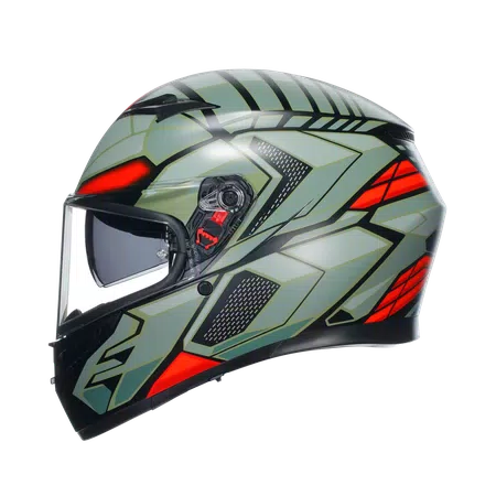 K3 DOT(E2206) - DECEPT MATT BLACK/GREEN/RED -  - 4
