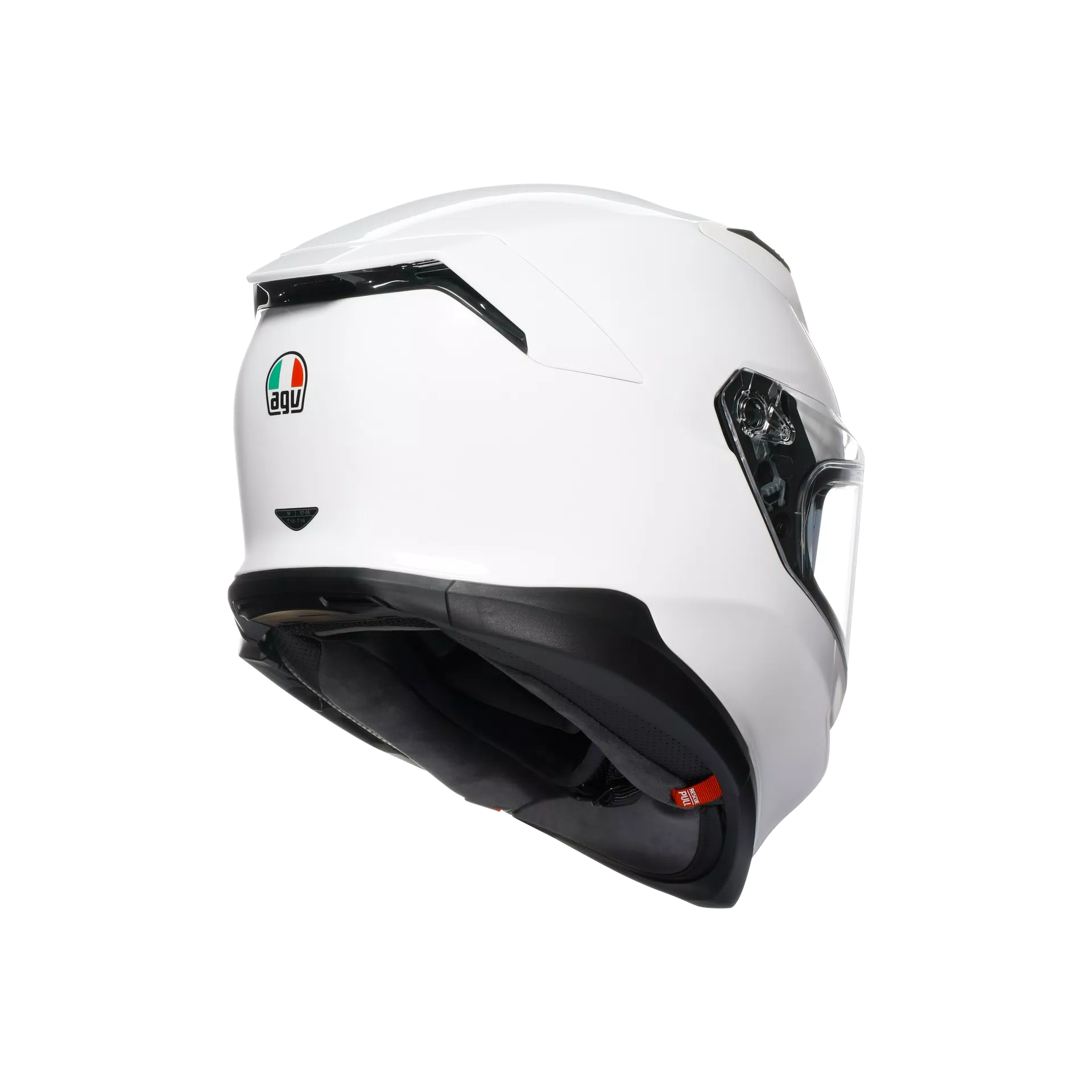 K7 MPLK MONO WHITE - MOTORBIKE FULL FACE HELMET E2206