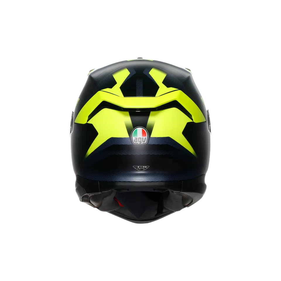 K7 MPLK GLIMPSE MATT BLACK/WHITE - MOTORBIKE FULL FACE HELMET DOT (E2206) -  - 5