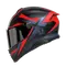 K7 MPLK GLIMPSE MATT BLACK/RED - MOTORBIKE FULL FACE HELMET DOT (E2206)