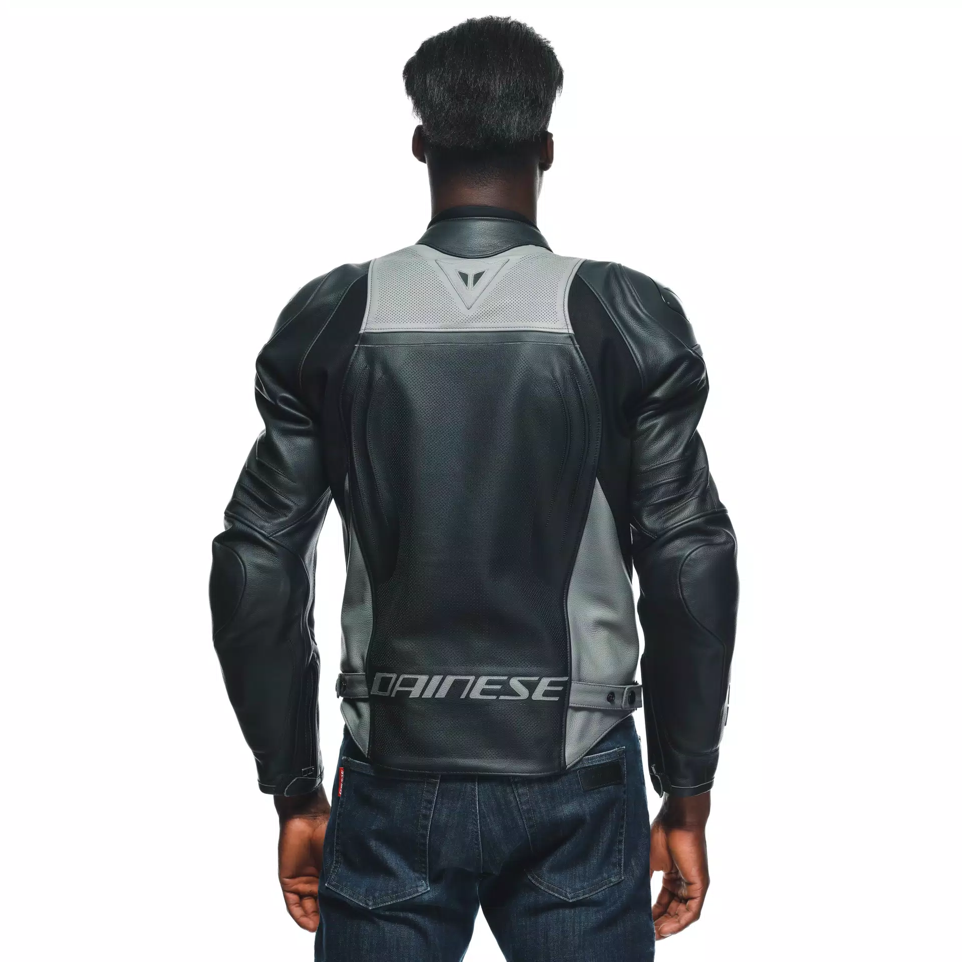 RACING 4 - MEN'S MOTORCYCLE PERFORATED LEATHER JACKET