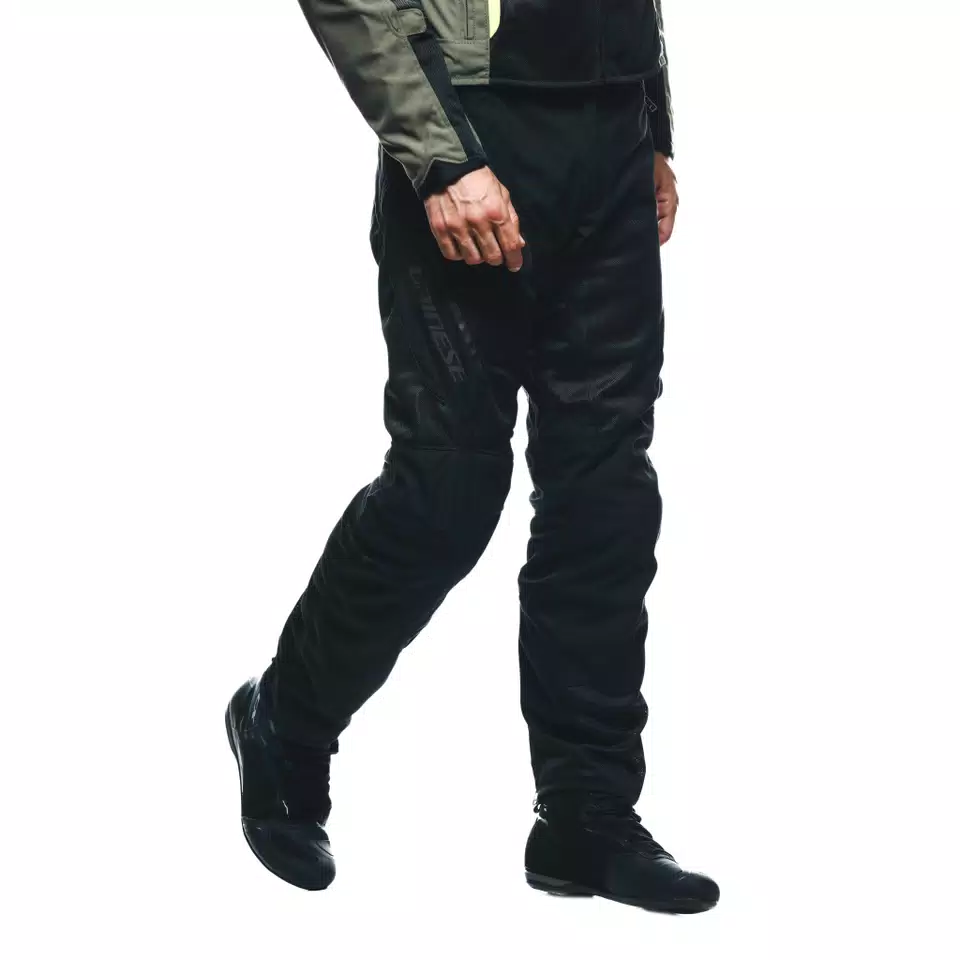DRAKE 2 SUPER AIR - MEN'S SUMMER MOTORCYCLE PANTS IN FABRIC - BLACK/BLACK - 5