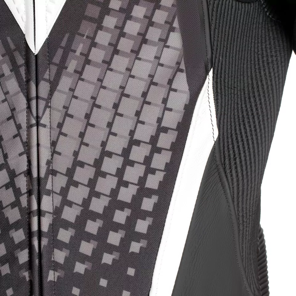 LAGUNA SECA 6 PERF 1PC LEATHER SUIT - BLACK/WHITE/ANTHRACITE - 9