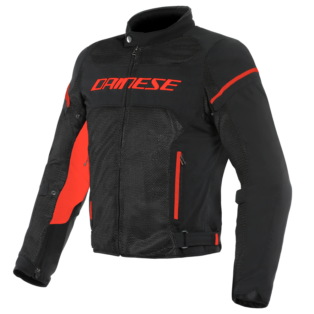 air-frame-d1-giacca-moto-in-tessuto-uomo-black-black-red-fluo image number 0